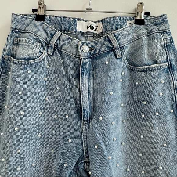 Dynamite Gray Polka Dot Women Jeans - Picture 2 of 6